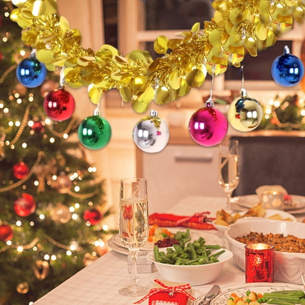 Christmas Decoration Rattan Flower Ribbon Mood Scene Arrangement Hanging Party Colorful Strip Top Creat Pendant