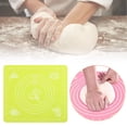 thumbnail image 2 of Silicone Baking Mat,Non-Slip Pastry Mat for Rolling Dough,Pie Crust & Fondant,Bread Mat Dough Mat with Measurement,Silicone Mats for Baking,Dough Rolling Mat,Clay Mat,Baking Supplies,1Pc,11.4"x10.2", 2 of 6