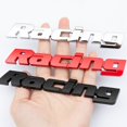 thumbnail image 2 of WANNGWE Car Trunk Side Fender Tailgate 3D - Racing Metal Logo [Silver] DHN-178 (One Pack) WJ99-3410, 2 of 5