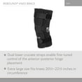 thumbnail image 4 of Ossur Rebound Cooltech™ Fabric Hook and Loop Strap Knee Brace Hinged / Wraparound / Open Patella XL, 703058, 1 Each, 4 of 5
