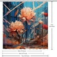 thumbnail image 6 of Shivering Waterproof Bathroom Curtain Set with Hooks - Printed Shower Curtains for Bathroom Decoration, 6 of 6