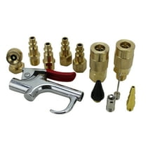 EXELAIR? by Milton (12-Piece) Air Blow Gun, Coupler/Plug Fittings and Air Accessory Kit - 150 PSI