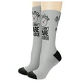 thumbnail image 1 of ThisWear Retirement Gifts for Women Oh Look It's I Donâ€™t Care O'Clock 1-Pair Novelty Crew Socks, 1 of 5