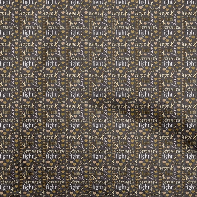 oneOone Coton Popeline Tissu Sergé Brun Texte Robe Tissu Imprimé Tissu par la Cour 56 Pouces de Large