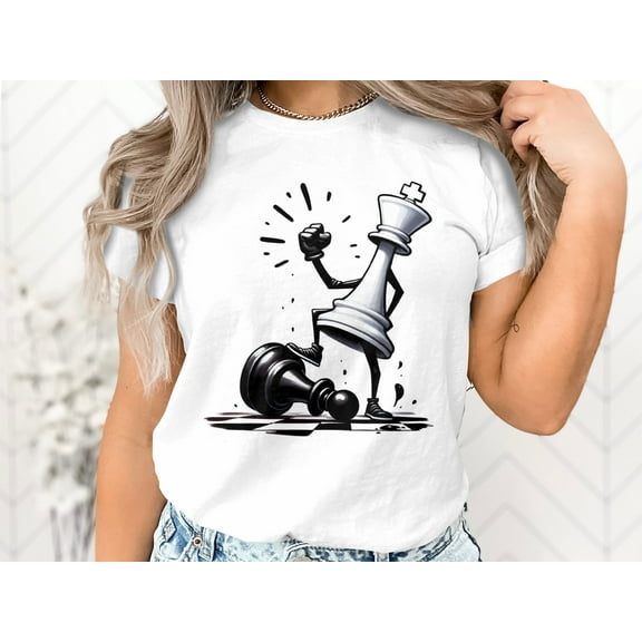 Checkmate Chess Player Gift for Men Women Kids Boys Girls T-Shirt Funny Chess Player Birthday Holiday Present Gift Men Women Kids Tshirt