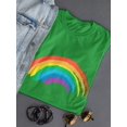 thumbnail image 3 of Brush Strokes Rainbow  Women Kelly Green T-Shirt, Female Large, 3 of 4