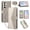 Gray, variant on For Samsung Galaxy A37 5G 6.7" Wallet Phone Case, Crossbody Leather Flip Cover with Card Slots Zipper Pocket, Circular Buckle, Detachable Wrist & Shoulder Strap hockproof Full Body Protective Cover