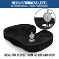 thumbnail image 3 of Timeless Comfort Memory Cotton Seat Cushions Recommended by Doctors for Office Chairs and Car Seats - Ergonomic Desk Accessories for Cailbone Pain, Sciatica and Back Support, 3 of 7