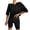 Z-Black354, variant on JIAYUE Women's 2 Piece Outfit Sets Plus Size Ribbed Knit Crew Neck Half Sleeve Top And Shorts Solid Color Comfortable Loungewear Set For Female