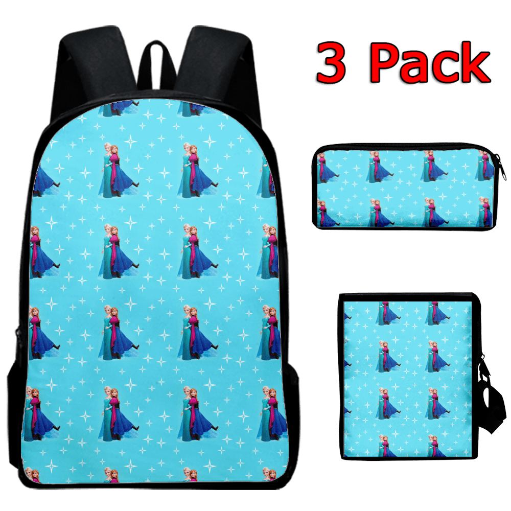 Backpack Cartoon Frozen Backpack 3D Printed Casual Backpacks Oxford
