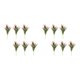 thumbnail image 3 of Advancent 6 plantas artificiales de aspecto realista, regalo para decoración del hogar, elegante paquete de hierbas de plástico rojo rojo 2Conjunto, 3 of 6