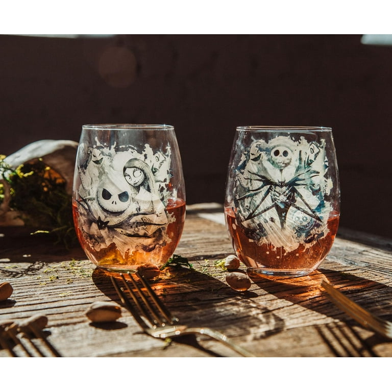 Disney Classics Stemless Wine Glasses, Set of 2