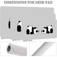 thumbnail image 6 of Kawaii Couple Panda Pattern Mouse Pad,Desk Mat,Game Mat,Makeup Table Mat,Varied Use Mat for Office/Home/Study Girls Boys(31.5''''X15.7'''''',Grey&Couple Panda), 6 of 6