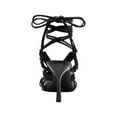 thumbnail image 2 of INC Womens Black Strappy Woven Brayd Square Toe Stiletto Lace-Up Dress Heeled Sandal 6 M, 2 of 3