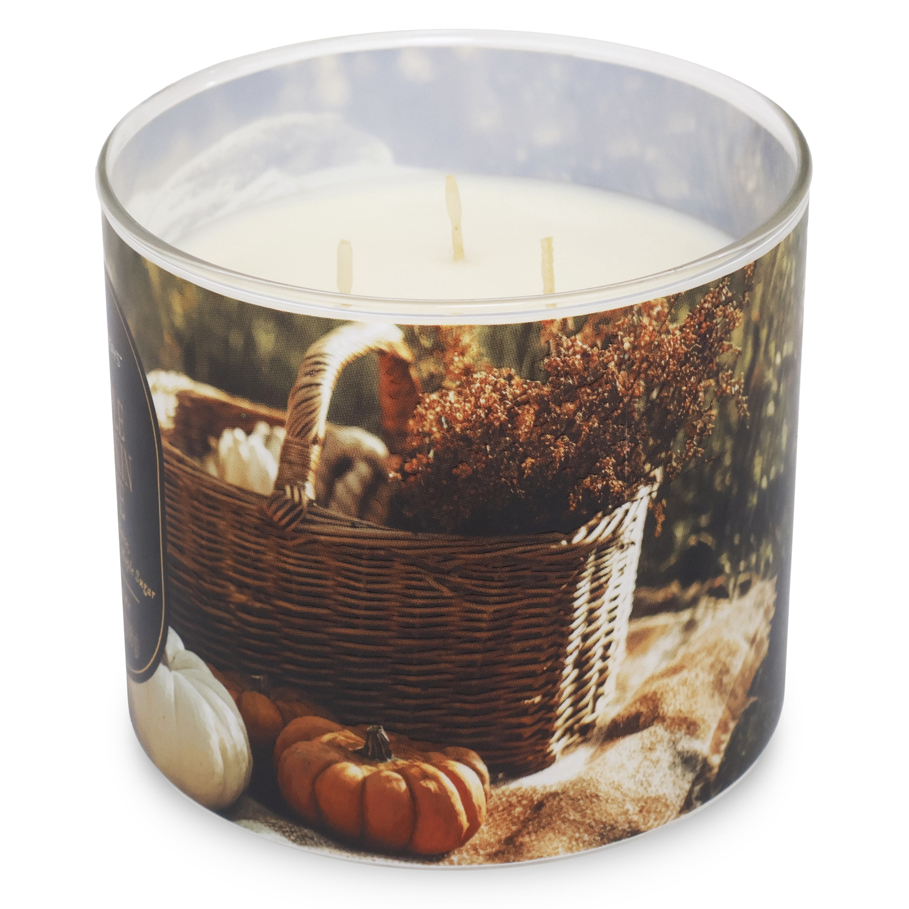 Mainstays 3-Wick Maple Pumpkin Latte Scented Candle, 13 Ounce