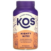 (4 Pack) KOS, Nighty Nite!, Sleep Capsules, 90 Capsules