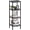 Black, variant on Bathroom Storage Shelf, 5-Tier Bamboo Rack Organizer, Multifunctional Shelving Unit for Living Room Bedroom Kitchen
