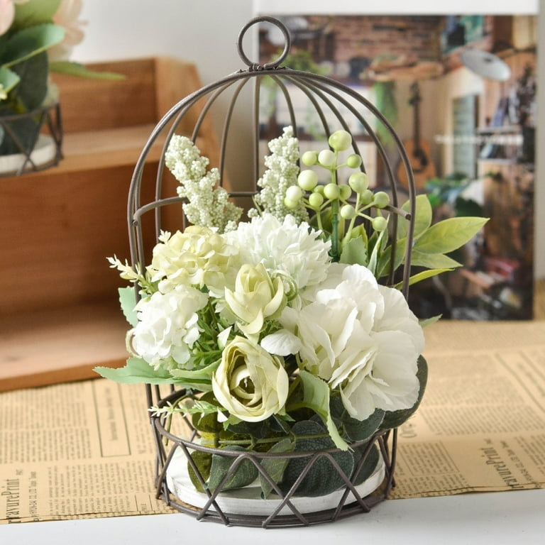 Hanging Birdcage Planter Set