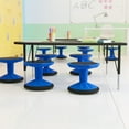 thumbnail image 3 of Flash Furniture Fixed Height Kids Flexible Active Stool for Classroom and Home with Non-Skid Bottom in Blue, 12" Seat Height, 3 of 11