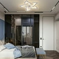thumbnail image 3 of 27inch Catfun Ceiling Fan with Lights and Remote Control, 6 Petals Modern Bladeless Flush Mount, Low Profile 3 Switchable LED Light and Ultra Quiet 6 Gear Wind Speed, Ceiling Fan with Smart Timer, 3 of 6