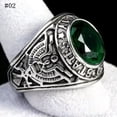 thumbnail image 5 of GKNET Mens Rings Stainless Steel Siam Red United States Army Military Finger Ring Gift-Blue-11, 5 of 9