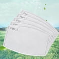 thumbnail image 3 of ZheElen Activated Carbon PM2.5 Mask Filter Paper Anti-haze Mask Filter Gasket Replacement Face Cover Accessory 100pcs Adults, 3 of 7