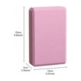 thumbnail image 2 of AuroraX High Density Yoga Brick Yoga Block for Exercise 7 oz Non Slip Foam Lightweight Yoga Brick for Stretching Pink, 2 of 5
