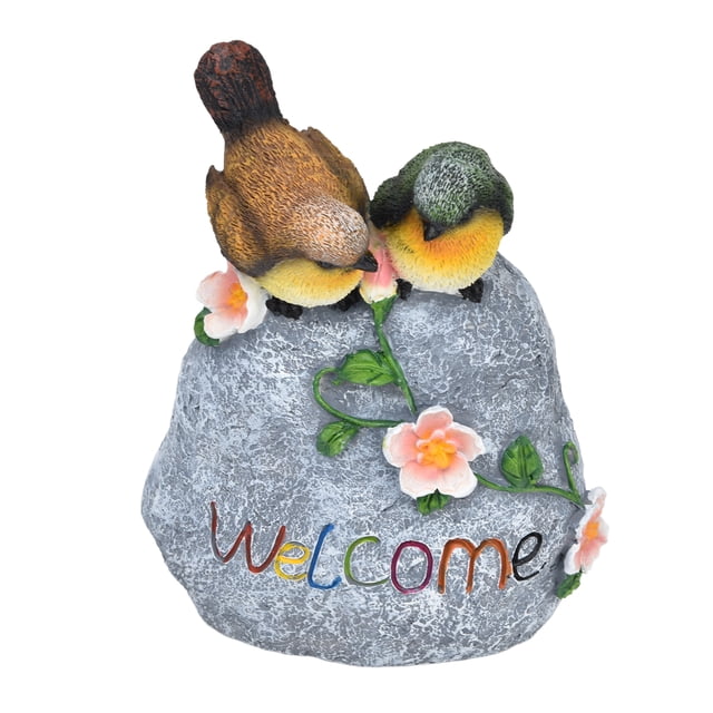 Welcome Bird Statue Welcome Sign Decoration Weather Resistant Colorfast Resin For Outdoor Home Garden Yard ANGGREK Otros
