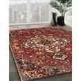 thumbnail image 3 of Ahgly Company Machine Washable Indoor Square Traditional Saffron Red Area Rugs, 6' Square, 3 of 7