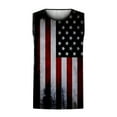 thumbnail image 4 of cllios Independence Day Tank Tops for Men Patriotic USA Flag Print Pattern Tees Comfortable Crewneck Top Big and Tall Sleeveless T Shirt Vest, 4 of 5
