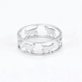 thumbnail image 4 of EOEMY Hollow Walking Cats Women'S Ring Stainless Steel Animal Cute Kitten Finger Rings, 4 of 6