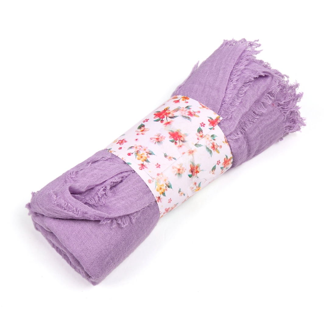 Unique Bargains Cotton Linen Soft Fashion Long Scarf Hijab Wrap Shawl Headwear Scarves