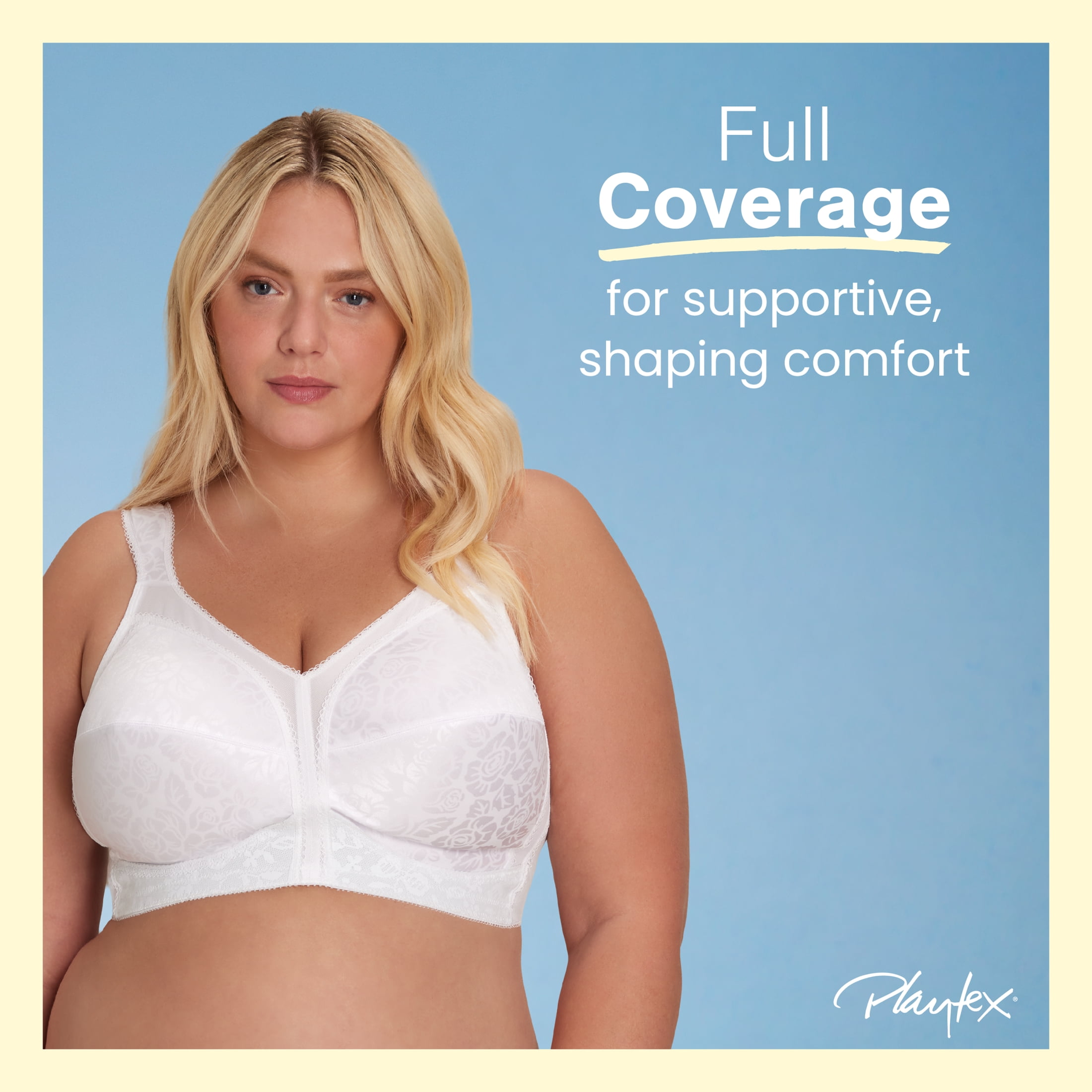 Playtex Women's 18 Hour Ultimate Shoulder Comfort Full Coverage Wireless Bra