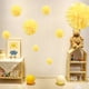 thumbnail image 5 of Advancent Juego de 1 Uds. De papel amarillo de 7,8 pulgadas para fiesta de cumpleaños, bolas de papel con pompón, decoraciones de flores de Kits de decoración para fiestas Amarillo 14 pulgadas, 5 of 6