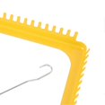 thumbnail image 2 of Weaving Loom Kit Yellow Metal 18 Teeth Square Weaving Frame for Tapestries Scarves Hats, 2 of 4