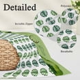 thumbnail image 3 of Tropical Leaves Pillow Covers 12"x20", Green Monstera Palm Leaf Trees Botanical Soft Brushed Microfiber Breathable Throw Pillow Covers, Pillowcase with Zipper for Couch Sofa Bedroom Living Room, 3 of 9