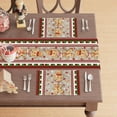thumbnail image 3 of Red Gingerbread Man Christmas Winter Xmas Placemats Set of 4 Table Mats for Party Home Kitchen Dining Table Decorations 12x18 Inch, 3 of 5