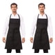 thumbnail image 1 of Delantal de Carnicero Chef Works Negro 86x61 cm Ajustable Paquete de 2, 1 of 2