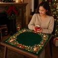 thumbnail image 5 of Christmas Mahjong Mat, 23.62 Inch Christmas Theme Square Table Cover, Non-slip Noise Reduction Base, for Poker Domino Board Game Mahjong Party Night Use(A), 5 of 5