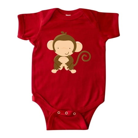 

Inktastic Happy Monkey Gift Baby Boy or Baby Girl Bodysuit