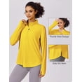 thumbnail image 4 of Pinspark Women's UPF 50+ Sun Shirts Quick Dry Quarter Zip Pullover Long Sleeve Workout Running Golf Beach Tops Loose Fit, 4 of 6