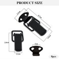 thumbnail image 2 of 8 Pack Stainless Steel Toggle Clasp, Lever Latch Door Hasp, Spring Latch, for Toolbox, Drawer, Cabinet (Black), 2 of 4