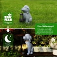 thumbnail image 4 of Estatua Solar de Perro para Jardín HSLILIMING Decoración Exterior Impermeable, 4 of 6
