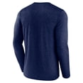 thumbnail image 3 of Men's Fanatics Heather Navy Columbus Blue Jackets Transition Long Sleeve T-Shirt, 3 of 3