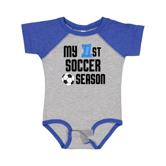 Inktastic My 1st Soccer Season Boys Baby Bodysuit