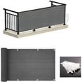 thumbnail image 4 of Filet d'Ombrage de Balcon Accessoires de Confidentialité Couverture Écran Anti-Corrosif Couverture Pare-Vent Résistante aux Intempéries pour Extérieur Jardin Patio Gris, 4 of 9