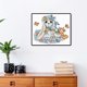 thumbnail image 5 of 11CT punto de cruz parcial conejo estampado DIY Animal impreso pared arte hogar manualidades Likrtyny  decoración de arte, 5 of 8