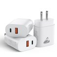 thumbnail image 1 of [Cargador] Bloque de cargador USB C Aioneus de carga rápida de 20 W [paquete de 3], 1 of 6