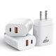 thumbnail image 1 of [Cargador] Bloque de cargador USB C Aioneus de carga rápida de 20 W [paquete de 3], 1 of 6