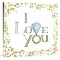 thumbnail image 1 of Global Gallery's 'Love Rocks I' By Elyse DeNeige Stretched Canvas Wall Art, 1 of 3